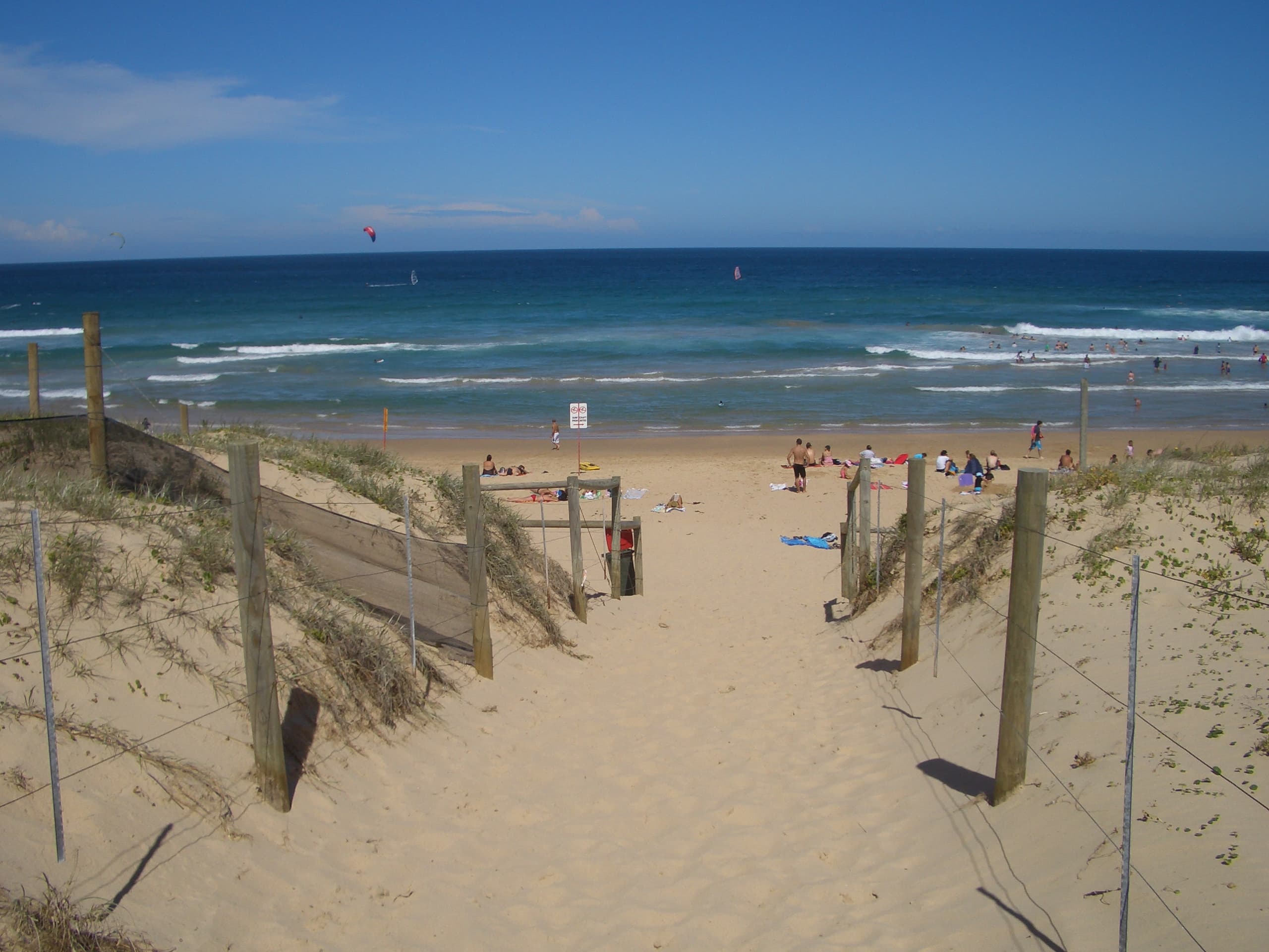 Wanda Beach in Sydney, where the two victims were found in 1965