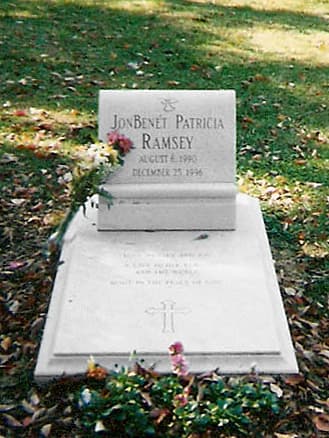 JonBenét Ramsey's grave at Saint James Episcopal Cemetery