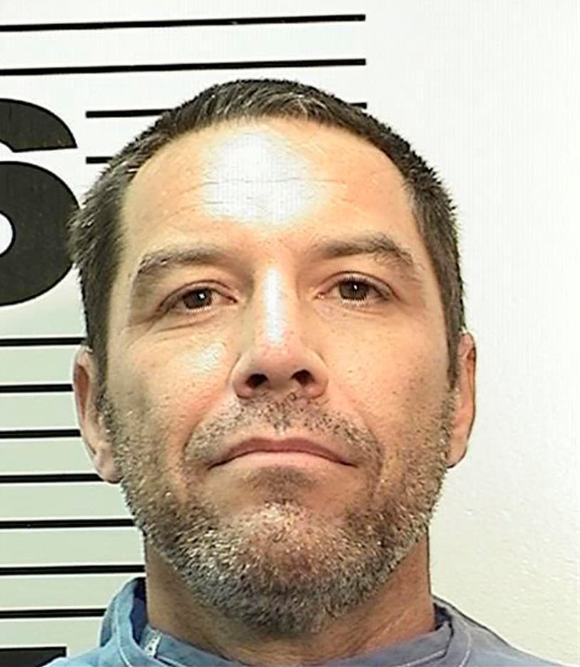 This Oct. 21, 2022, photo provided by the California Department of Corrections and Rehabiliatation shows Scott Peterson. Peterson has been moved off death row more than two years after the California Supreme Court overturned his death sentence for killing his pregnant wife two decades earlier, corrections officials said Monday, Oct. 24, 2022. Peterson was moved last week from San Quentin State Prison north of San Francisco to Mule Creek State Prison east of Sacramento. (California Department of Corrections and Rehabilitation via AP)