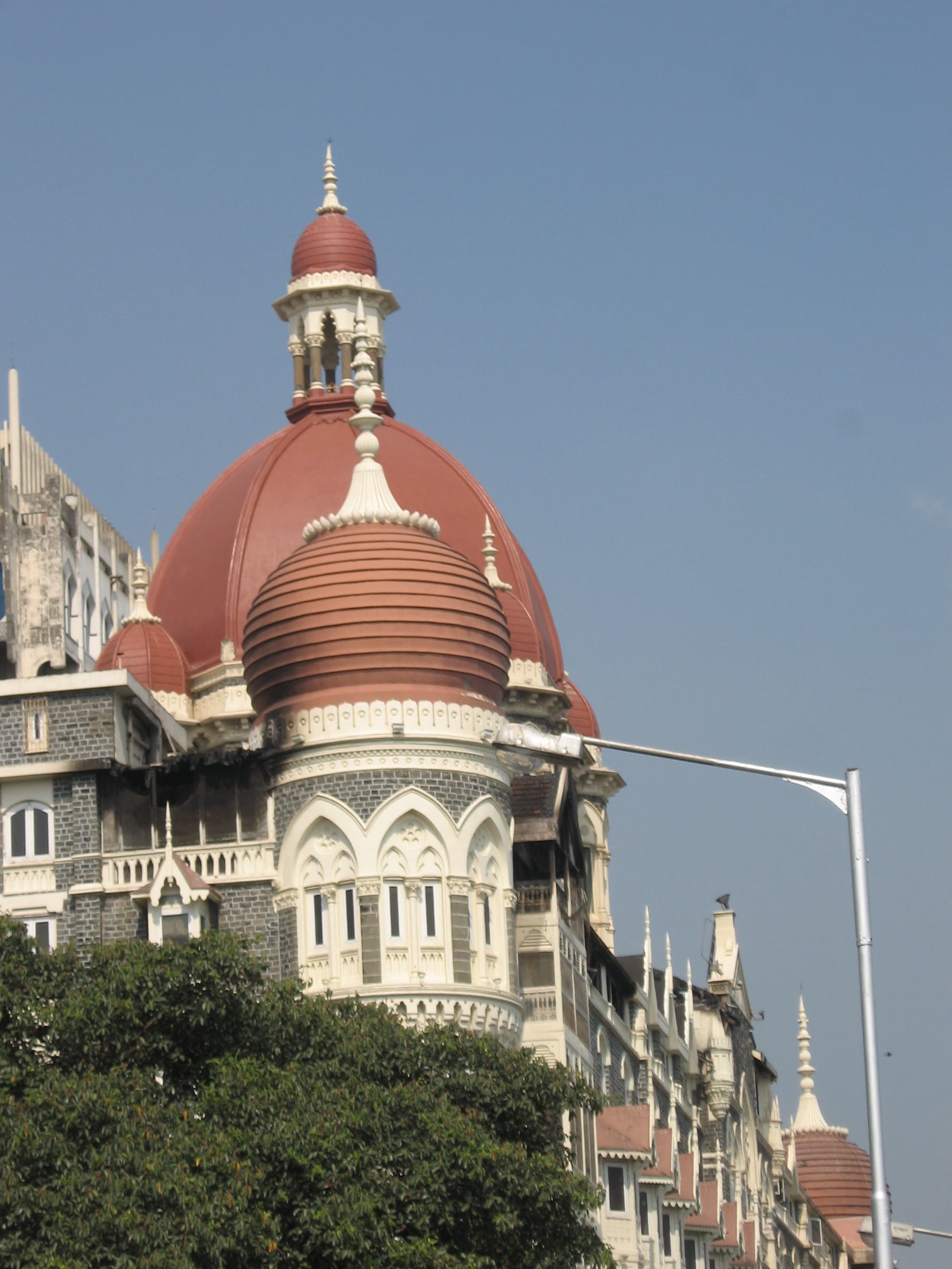 Dome of the Taj Hotel that was set ablaze during the November 2008 Mumbai attacks
