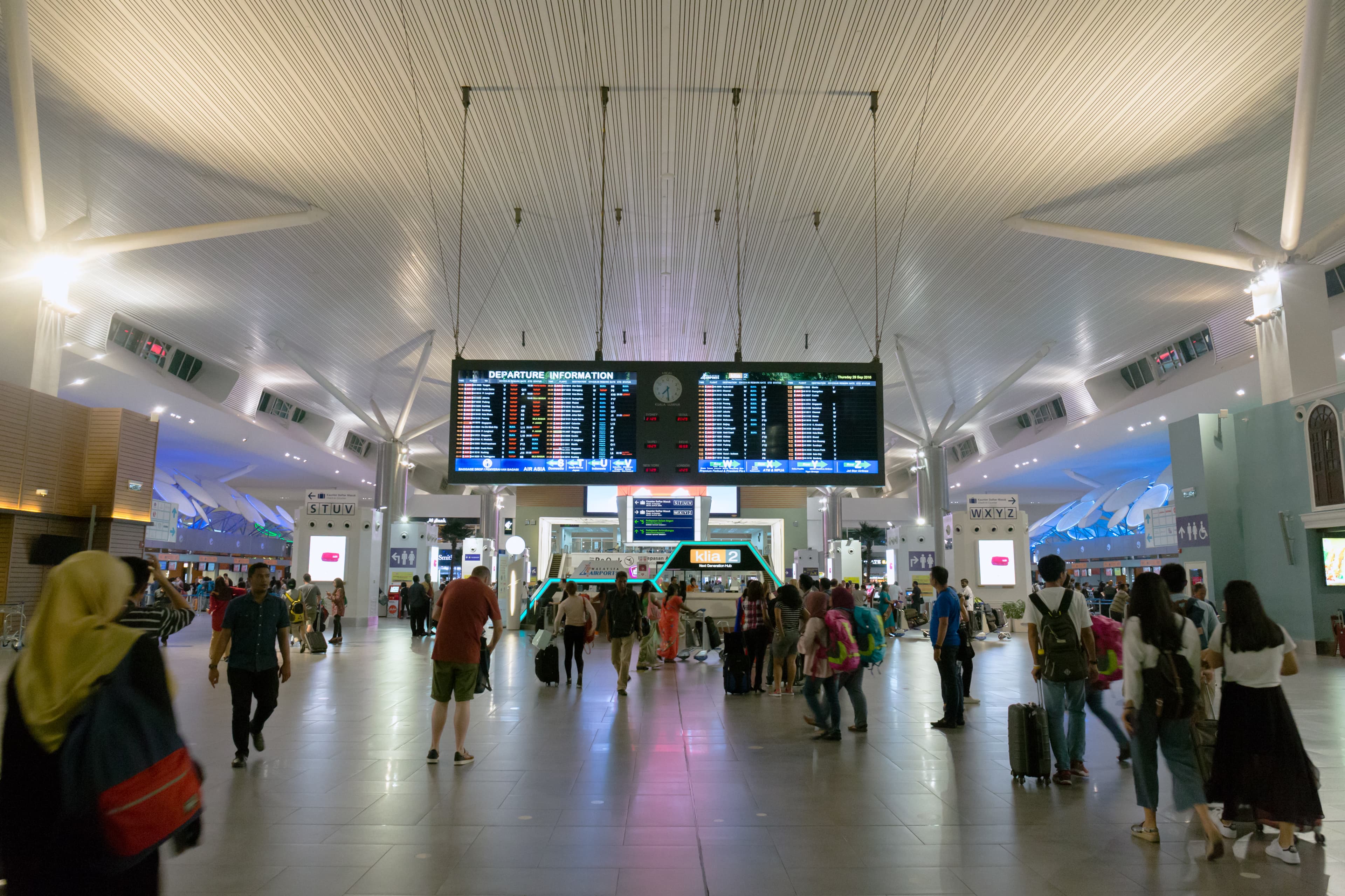 Kuala Lumpur International Airport departure hall