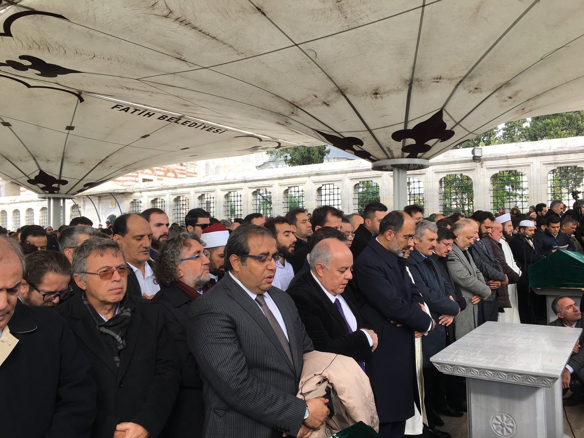 Funeral for Kashoggi in Istanbul, November 16, 2018 Image donated to Wikimedia UK by Mark Lowen , former BBC correspondent in Turkey.