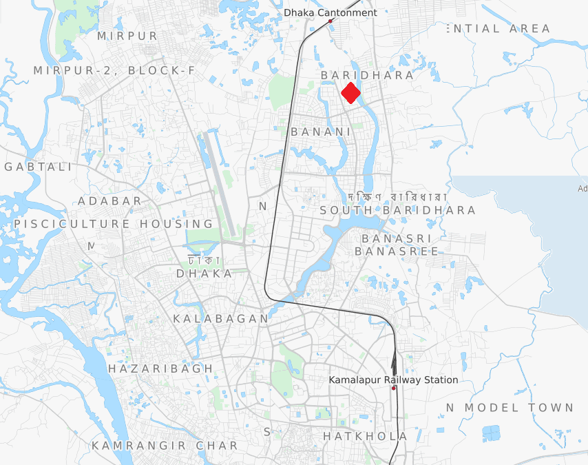 Gulshan Attack location