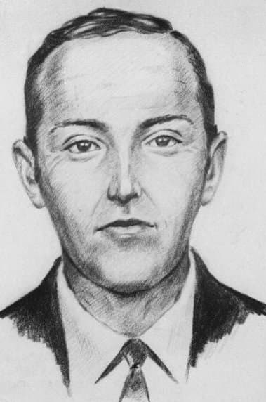 FBI composite sketch of the unidentified hijacker known as D. B. Cooper