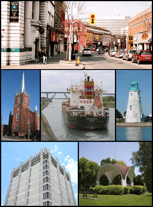 Views of St. Catharines, Ontario, one of the principal locations connected to the case