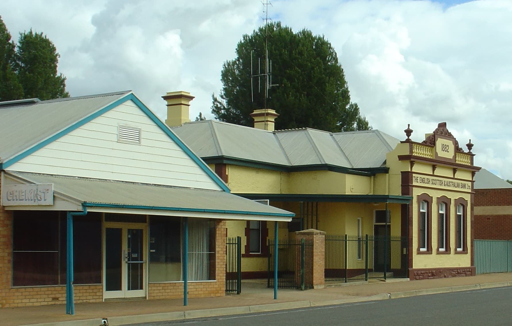 The former bank building in Snowtown, South Australia